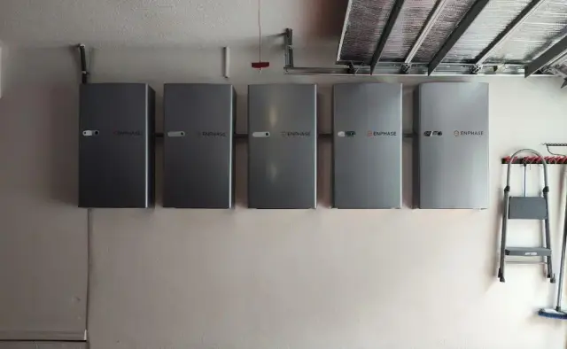 May Electric Solar battery installation — Enphase 5p 25kWh Installed